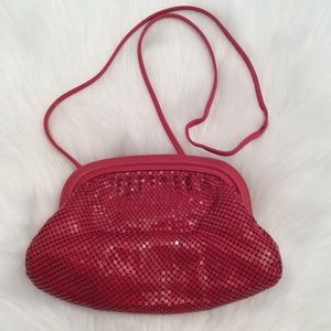 Vintage Whiting & Davis Red Mesh Purse 💖